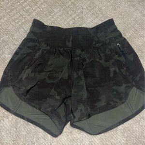 Lululemon Green Camo Shorts
